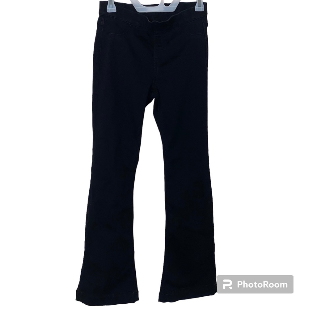 Cello pull on black flare jeans elastic waist size medium